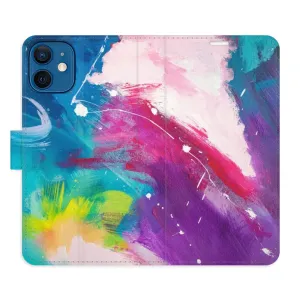 Flipové puzdro iSaprio - Abstract Paint 05 - iPhone 12 mini