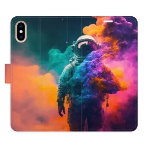 Flipové puzdro iSaprio - Astronaut in Colours 02 - iPhone X/XS