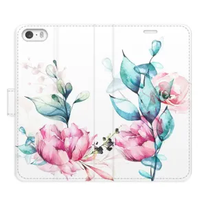 Flipové puzdro iSaprio - Beautiful Flower - iPhone 5/5S/SE