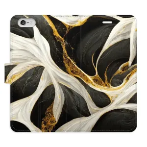 Flipové puzdro iSaprio - BlackGold Marble - iPhone 6/6S