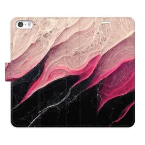 Flipové puzdro iSaprio - BlackPink Marble - iPhone 5/5S/SE