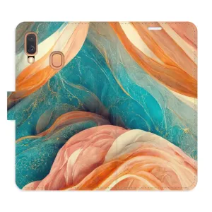 Flipové puzdro iSaprio - Blue and Orange - Samsung Galaxy A40