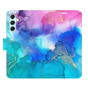 Flipové puzdro iSaprio - BluePink Paint - Samsung Galaxy A34 5G