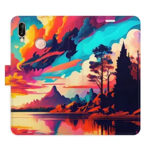 Flipové puzdro iSaprio - Colorful Mountains 02 - Huawei P20 Lite
