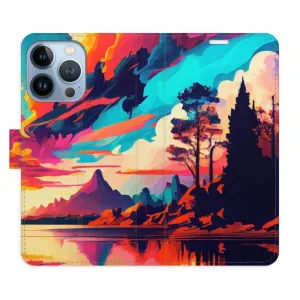 Flipové puzdro iSaprio - Colorful Mountains 02 - iPhone 13 Pro