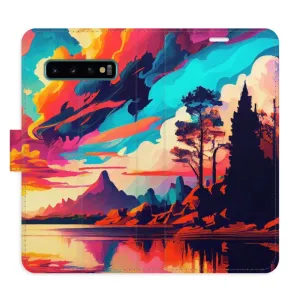 Flipové puzdro iSaprio - Colorful Mountains 02 - Samsung Galaxy S10