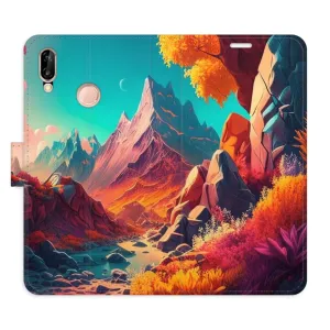 Flipové puzdro iSaprio - Colorful Mountains - Huawei P20 Lite