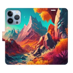 Flipové puzdro iSaprio - Colorful Mountains - iPhone 13 Pro