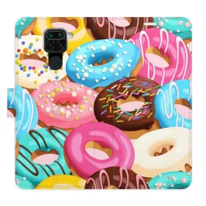 Flipové puzdro iSaprio - Donuts Pattern 02 - Xiaomi Redmi Note 9