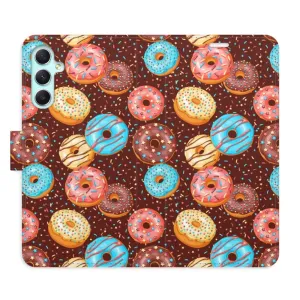 Flipové puzdro iSaprio - Donuts Pattern - Samsung Galaxy A34 5G