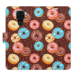Flipové puzdro iSaprio - Donuts Pattern - Xiaomi Redmi Note 9