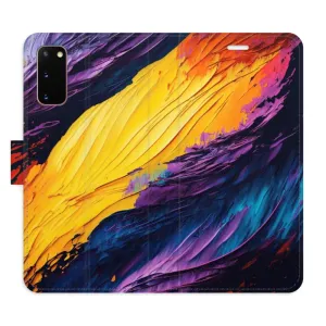 Flipové puzdro iSaprio - Fire Paint - Samsung Galaxy S20
