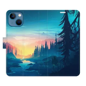 Flipové puzdro iSaprio - Magical Landscape - iPhone 13 mini