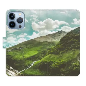 Flipové puzdro iSaprio - Mountain Valley - iPhone 13 Pro