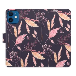 Flipové puzdro iSaprio - Ornamental Flowers 02 - iPhone 12 mini