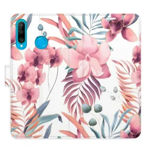 Flipové puzdro iSaprio - Pink Flowers 02 - Huawei P30 Lite