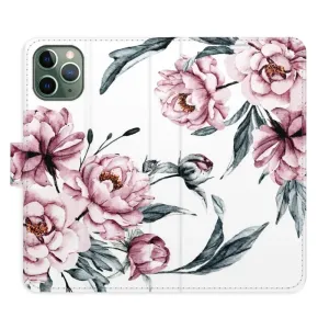 Flipové puzdro iSaprio - Pink Flowers - iPhone 11 Pro