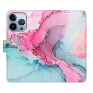 Flipové puzdro iSaprio - PinkBlue Marble - iPhone 13 Pro