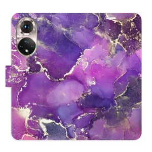 Flipové puzdro iSaprio - Purple Marble - Honor 50 / Nova 9