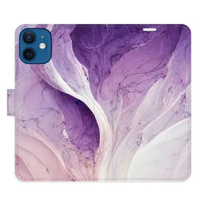 Flipové puzdro iSaprio - Purple Paint - iPhone 12 mini