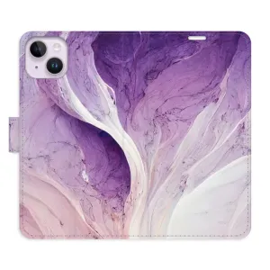 Flipové puzdro iSaprio - Purple Paint - iPhone 14 Plus