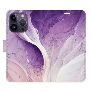 Flipové puzdro iSaprio - Purple Paint - iPhone 14 Pro