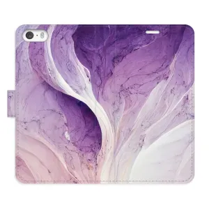 Flipové puzdro iSaprio - Purple Paint - iPhone 5/5S/SE