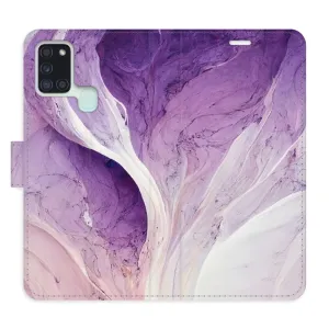 Flipové puzdro iSaprio - Purple Paint - Samsung Galaxy A21s