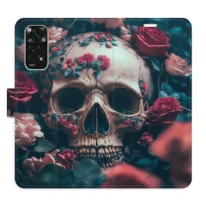 Flipové puzdro iSaprio - Skull in Roses 02 - Xiaomi Redmi Note 11 / Note 11S