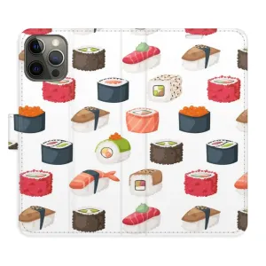 Flipové puzdro iSaprio - Sushi Pattern 02 - iPhone 12/12 Pro