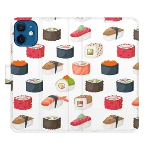 Flipové puzdro iSaprio - Sushi Pattern 02 - iPhone 12 mini