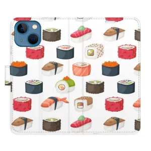 Flipové puzdro iSaprio - Sushi Pattern 02 - iPhone 13 mini