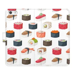 Flipové puzdro iSaprio - Sushi Pattern 02 - iPhone 5/5S/SE