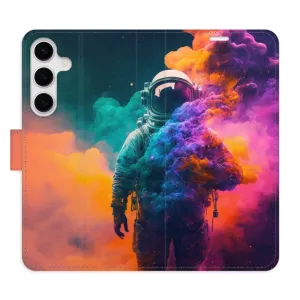 Flipové puzdro iSaprio - Astronaut in Colours 02 - Samsung Galaxy S24+