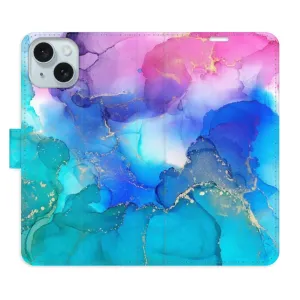 Flipové puzdro iSaprio - BluePink Paint - iPhone 15