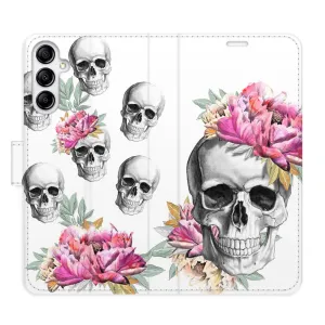 Flipové puzdro iSaprio - Crazy Skull - Samsung Galaxy A14 / A14 5G
