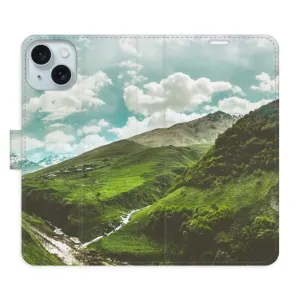 Flipové puzdro iSaprio - Mountain Valley - iPhone 15 Plus