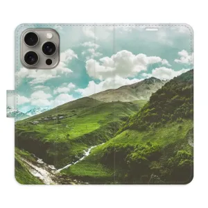 Flipové puzdro iSaprio - Mountain Valley - iPhone 15 Pro Max