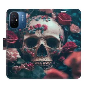 Flipové puzdro iSaprio - Skull in Roses 02 - Xiaomi Redmi 12C
