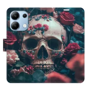 Flipové puzdro iSaprio - Skull in Roses 02 - Xiaomi Redmi Note 13