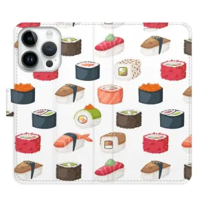 Flipové puzdro iSaprio - Sushi Pattern 02 - iPhone 15 Pro