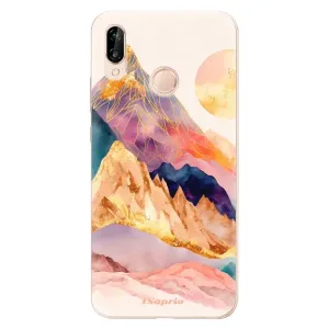 Odolné silikónové puzdro iSaprio - Abstract Mountains - Huawei P20 Lite