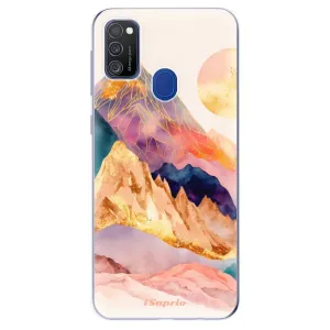 Odolné silikónové puzdro iSaprio - Abstract Mountains - Samsung Galaxy M21