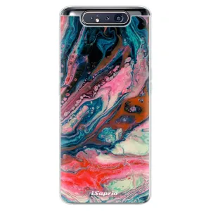 Odolné silikónové puzdro iSaprio - Abstract Paint 01 - Samsung Galaxy A80