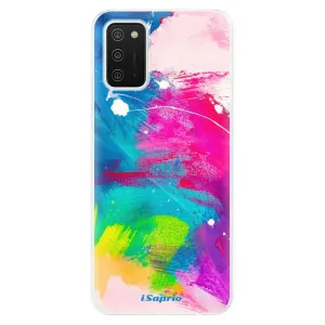 Odolné silikónové puzdro iSaprio - Abstract Paint 03 - Samsung Galaxy A02s