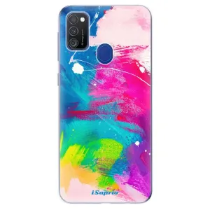 Odolné silikónové puzdro iSaprio - Abstract Paint 03 - Samsung Galaxy M21