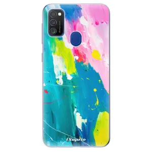 Odolné silikónové puzdro iSaprio - Abstract Paint 04 - Samsung Galaxy M21