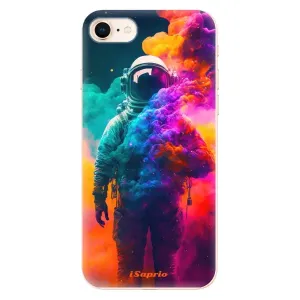 Odolné silikónové puzdro iSaprio - Astronaut in Colors - iPhone 8