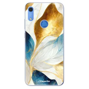 Odolné silikónové puzdro iSaprio - Blue Leaves - Huawei Y6s