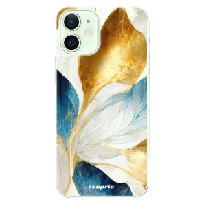 Odolné silikónové puzdro iSaprio - Blue Leaves - iPhone 12 mini